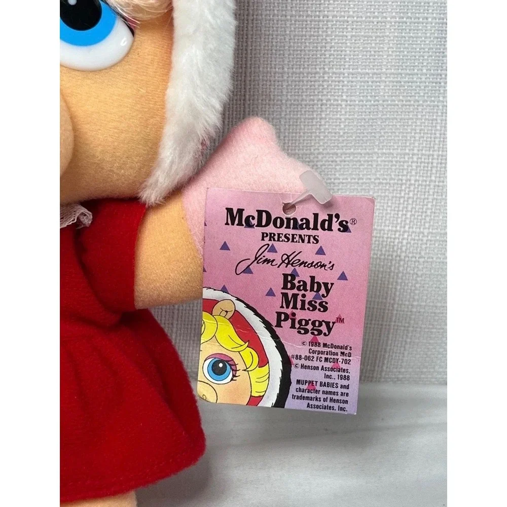 Vintage 1988 McDonald's Muppet Babies Plush Baby Fozzie Bear & Baby Miss Piggy